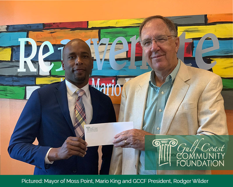 Hancock Whitney donates to the Community Foundation COVID Fund to assist Moss Point