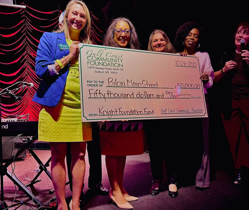 Biloxi Main Street Receives $50k Grant from The Gulf Coast Community Foundation and The Knight Foundation